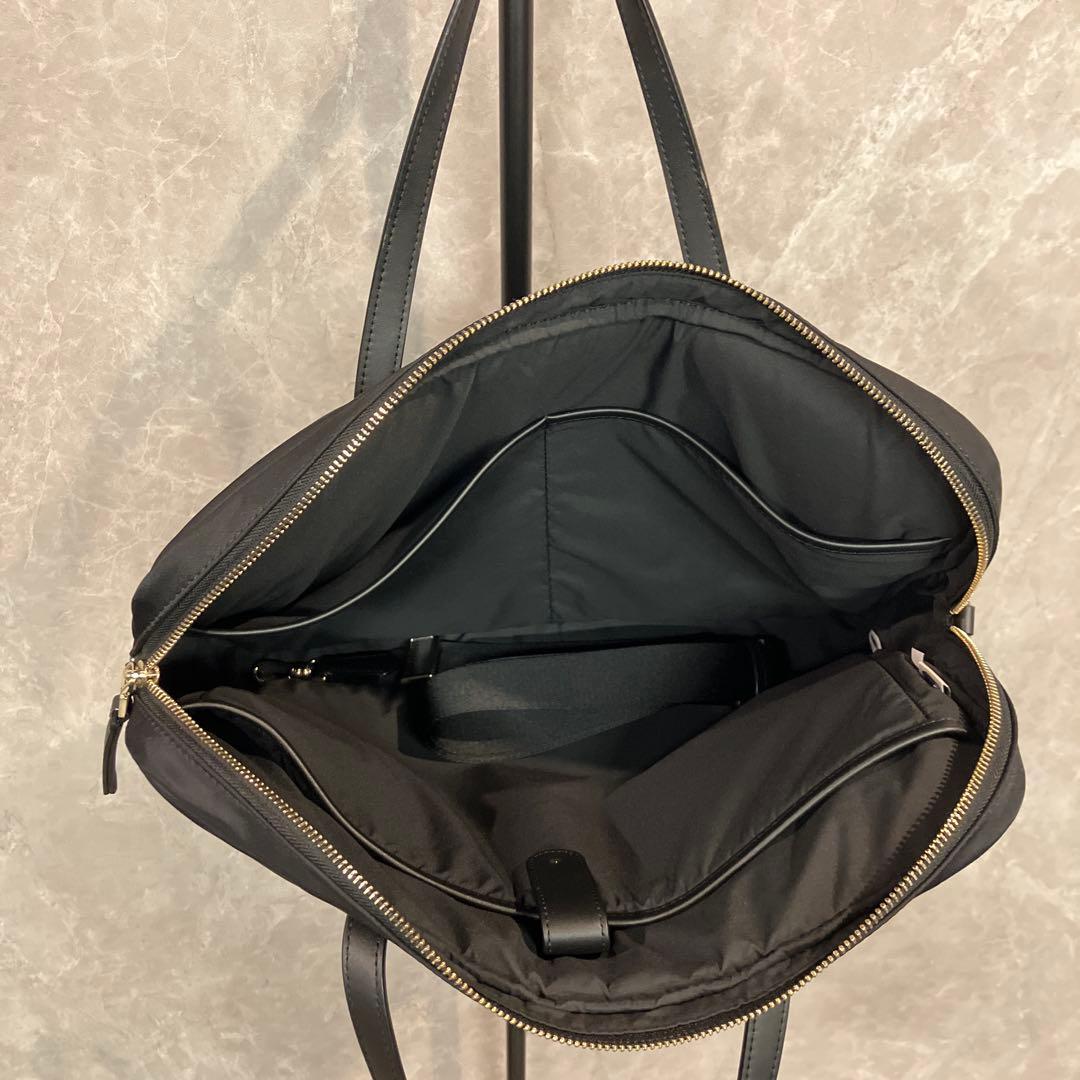 【美品】 kate spade 2way 収納多 A4 ビジネスバッグ　黒