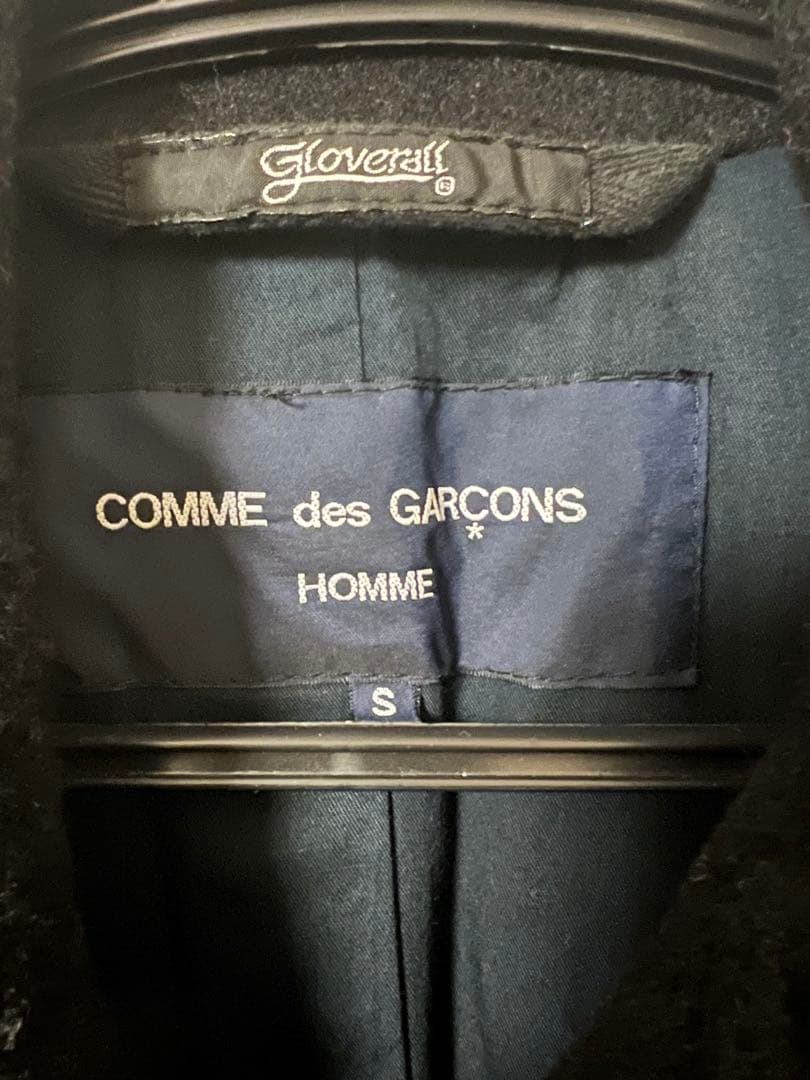 コムデギャルソンオム × Gloverall ウール ピーコート メンズ