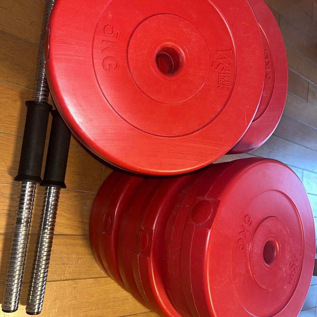 ［手渡し限定］片手30キロダンベル2個　ten