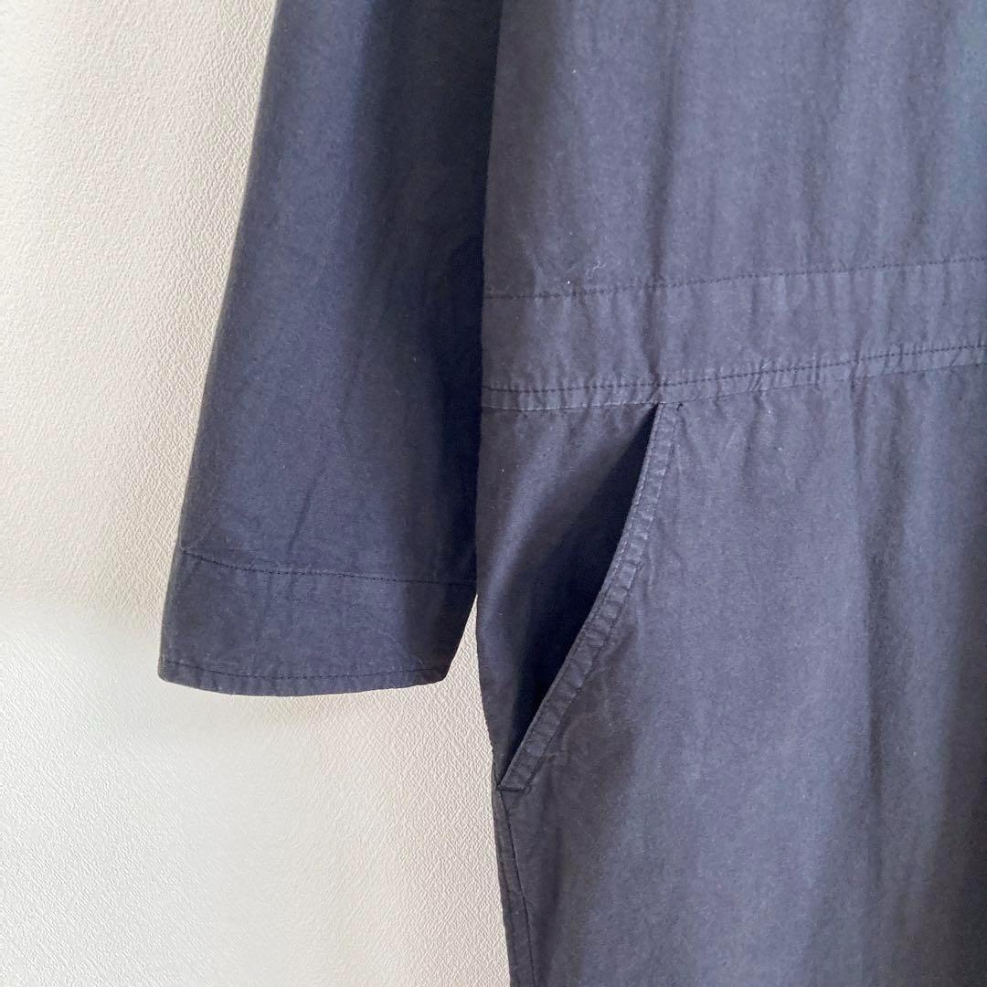 yarmo　コットン100％　オールインワン　つなぎ　黒　L　ヤーモ