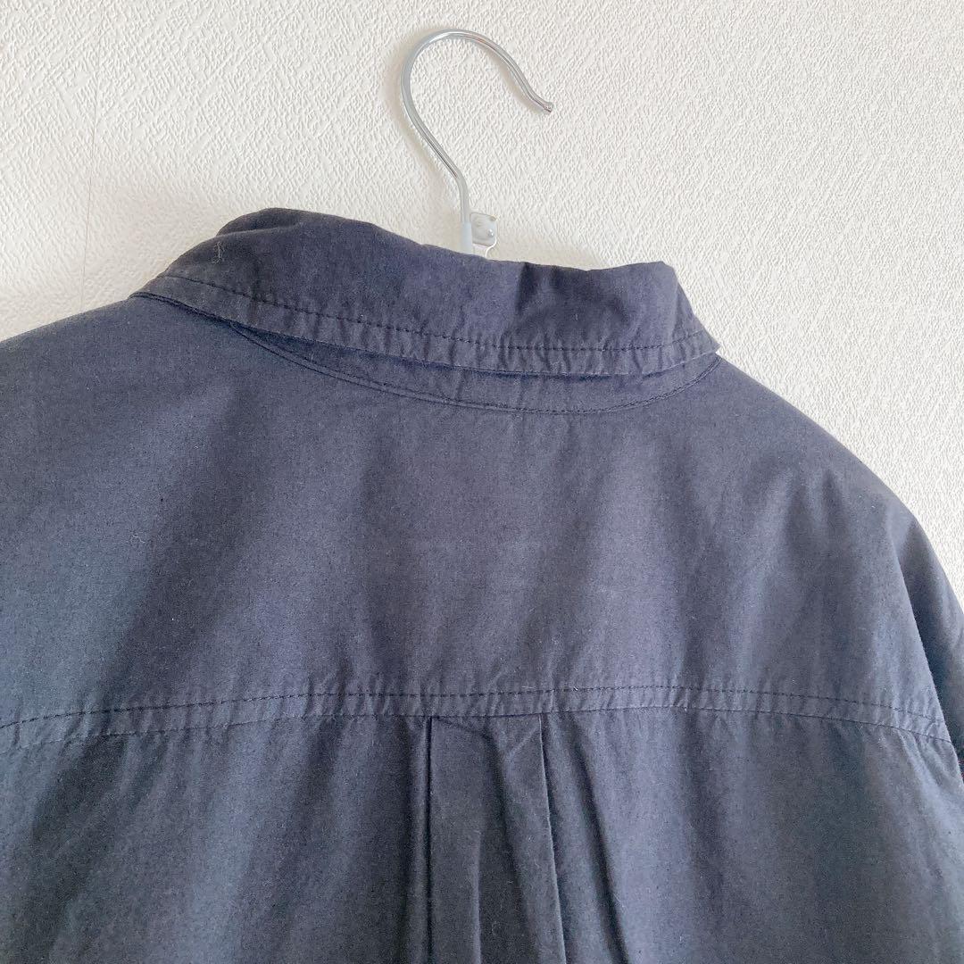 yarmo　コットン100％　オールインワン　つなぎ　黒　L　ヤーモ