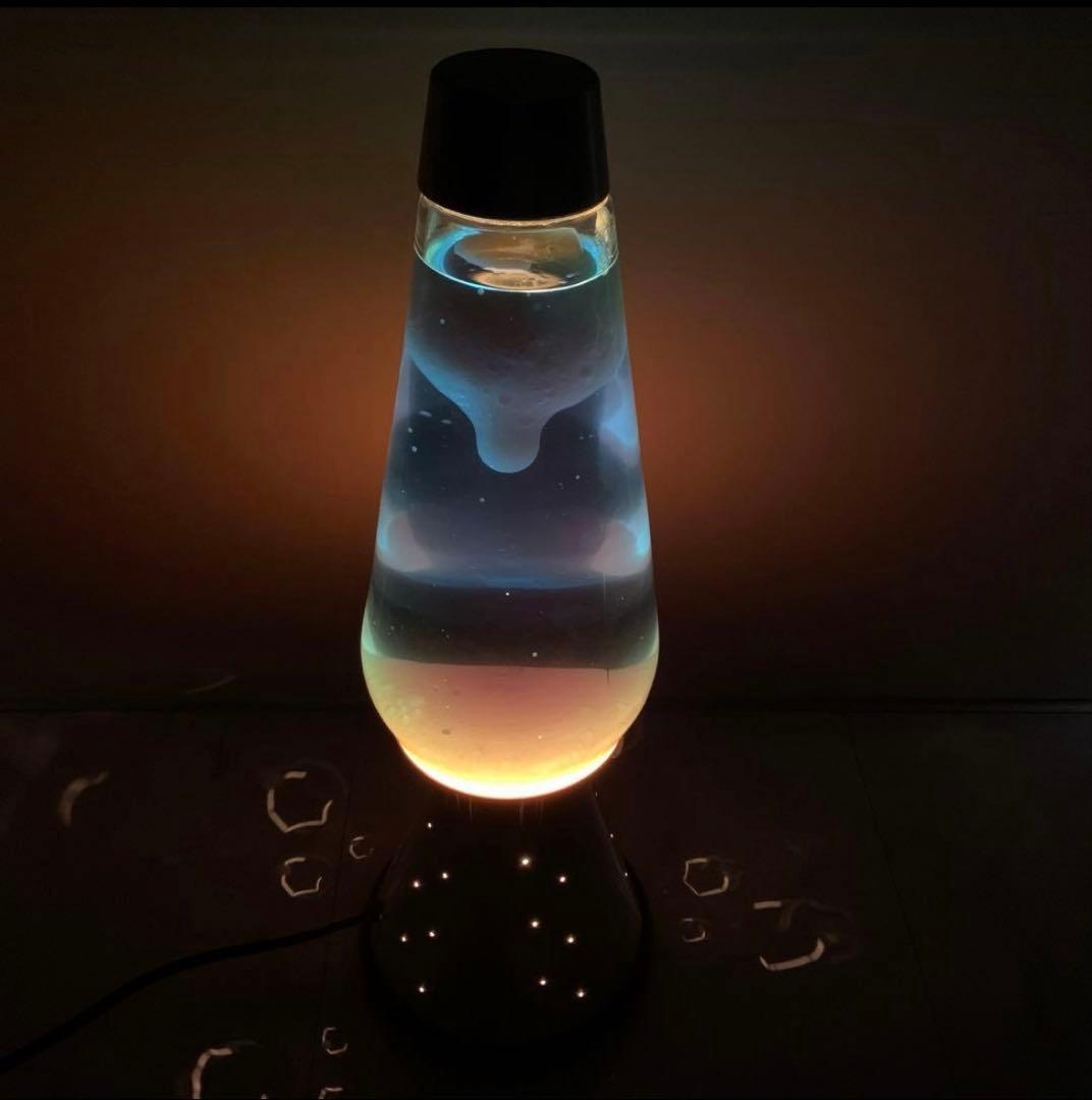 ラバライト　ラバランプ　ブルー×ホワイト