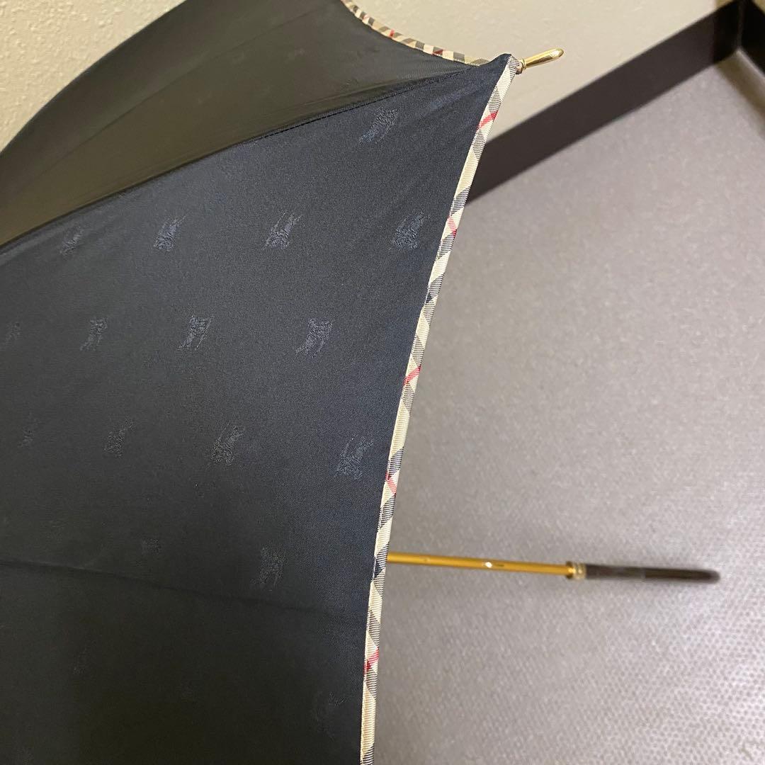 傘　長傘　バーバリー　Burberry ノバチェック　ロゴ入り
