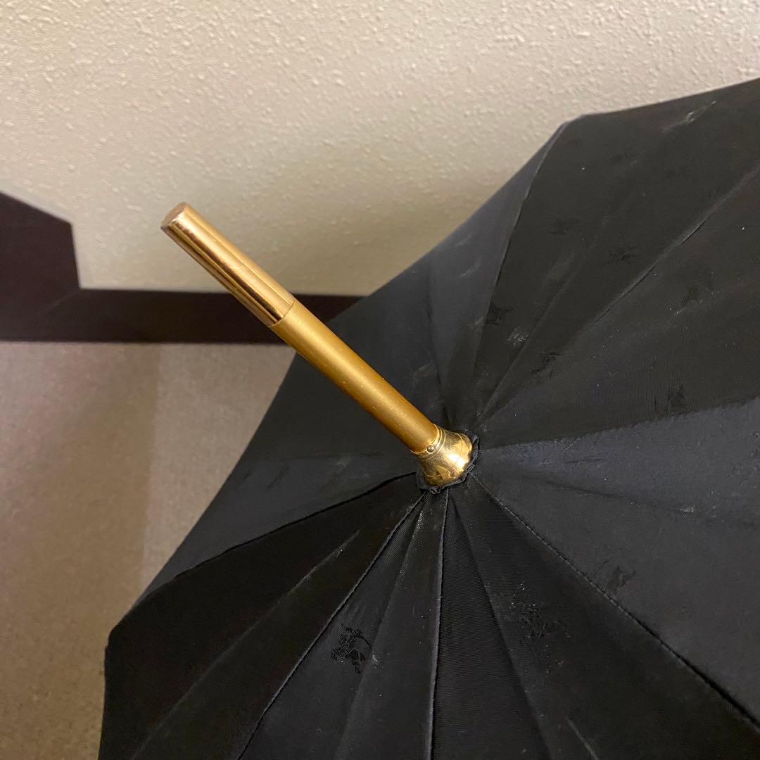 傘　長傘　バーバリー　Burberry ノバチェック　ロゴ入り