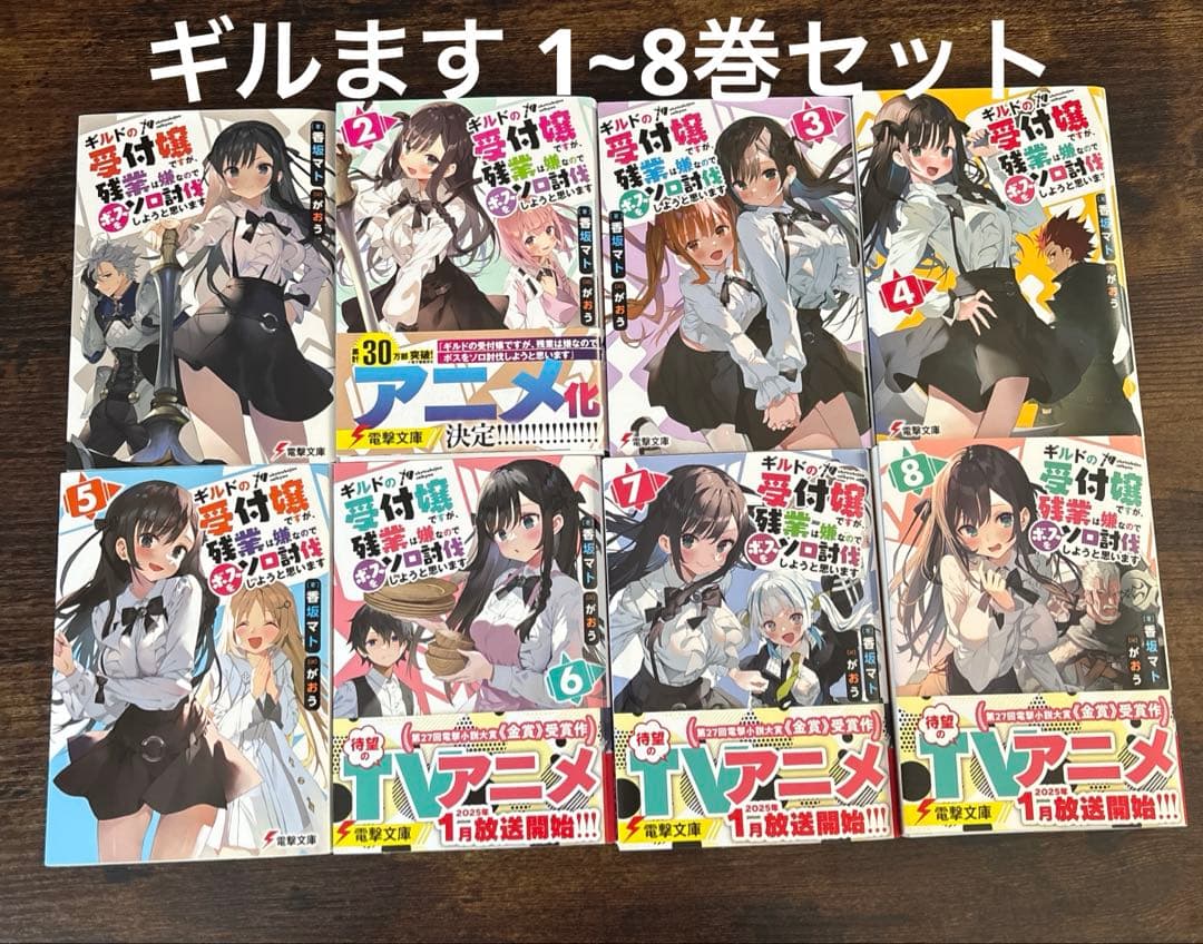 ギルドの受付嬢ですが、残業は嫌なのでボスをソロ討伐しようと思います 1~8巻