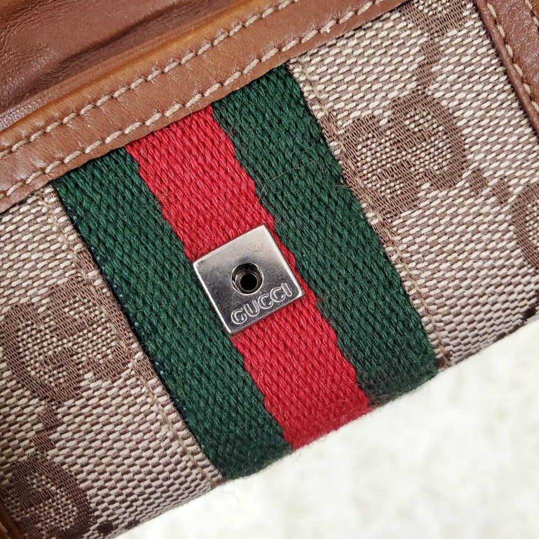 美品 希少モデル グッチ キーケース GG キャンバス シェリー 付属品有 レア