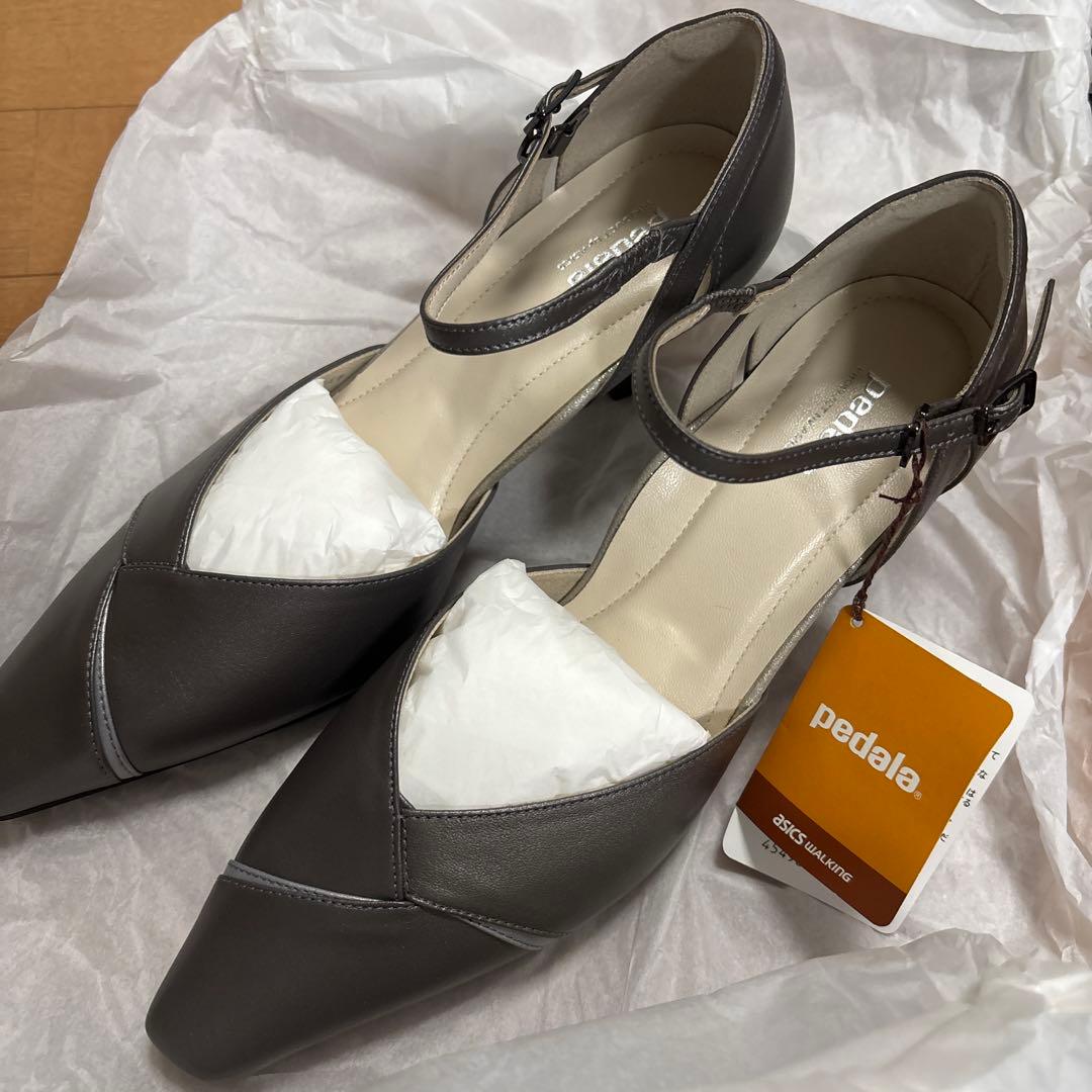 アシックスpedala WP951R ガンメタル色 23.5 EE