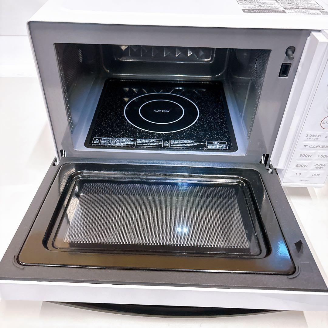 2024年製 東芝 ハイパワー簡単シンプル電子レンジ フラット 説明書付き