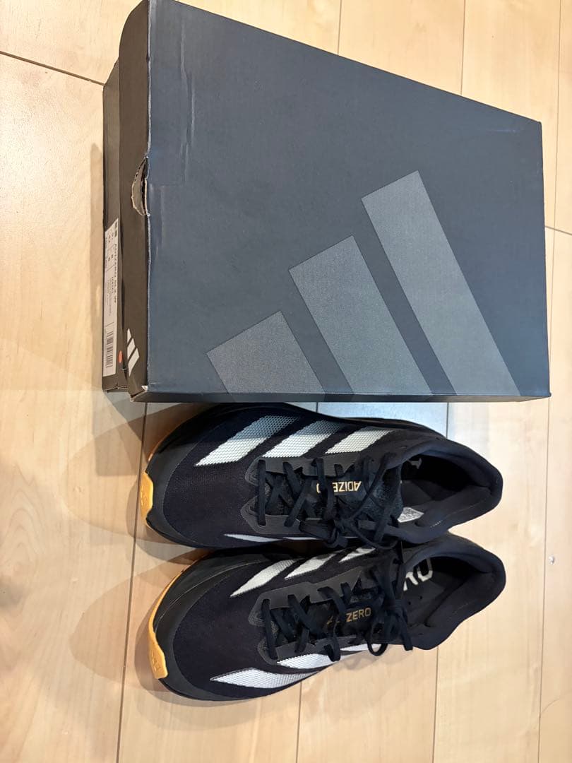 Adizero SL2 26.5 ランニングシューズ ブラック/ホワイト