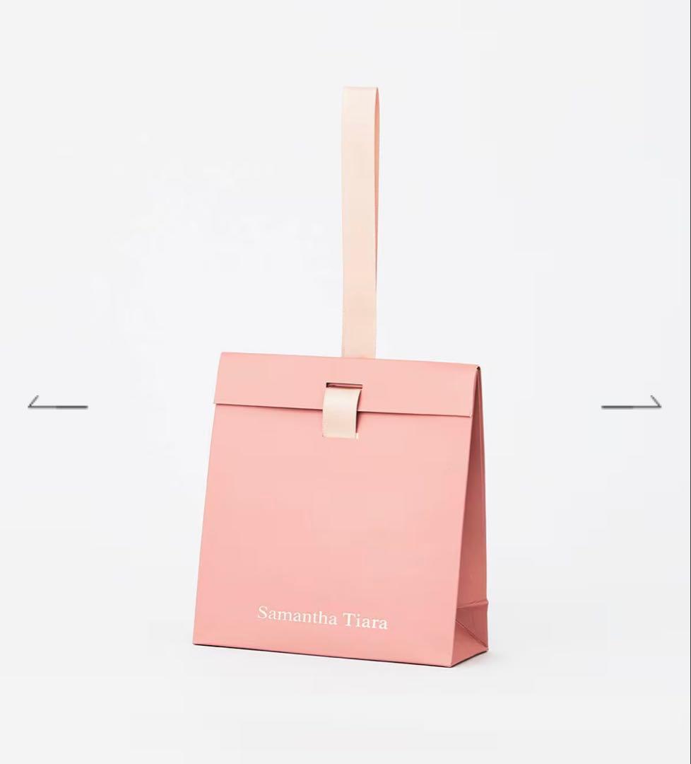 【新品未使用】Samantha Tiara K14GF リボンチェーンピアス