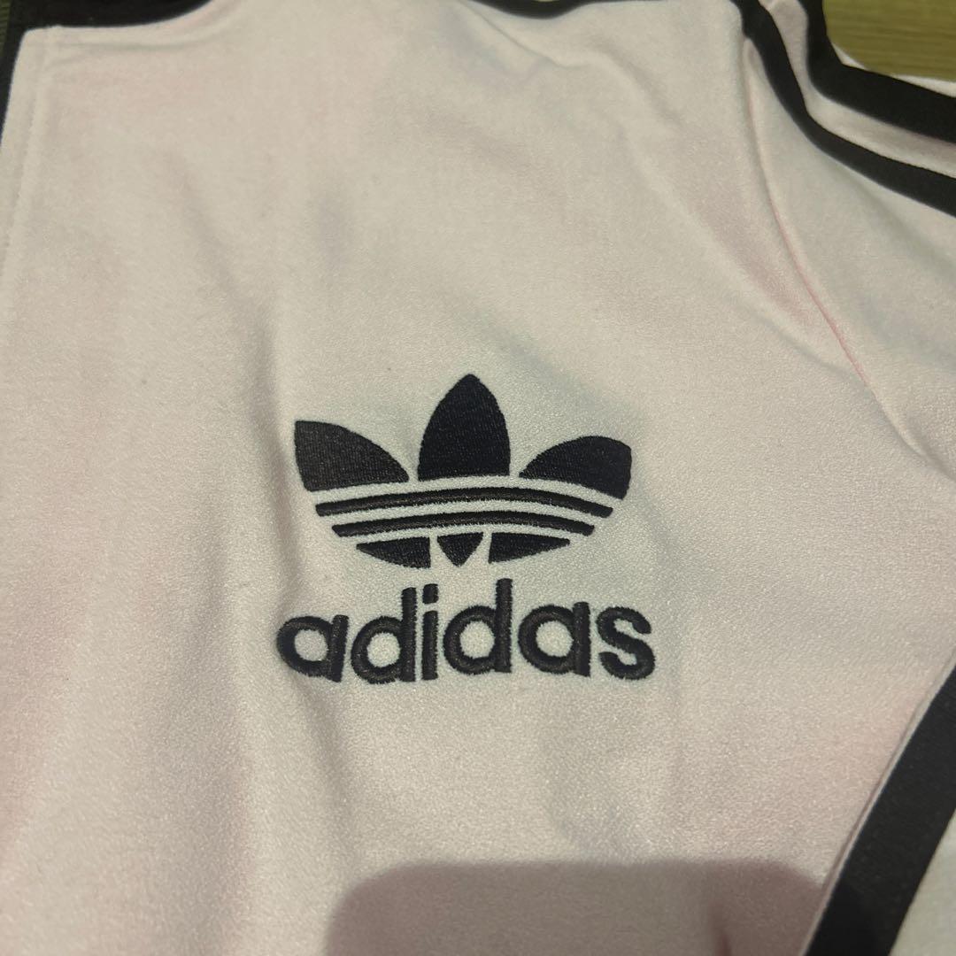 な*ん様 adidas トラックジャケット ピンク ジップアップジャージ Lサイ