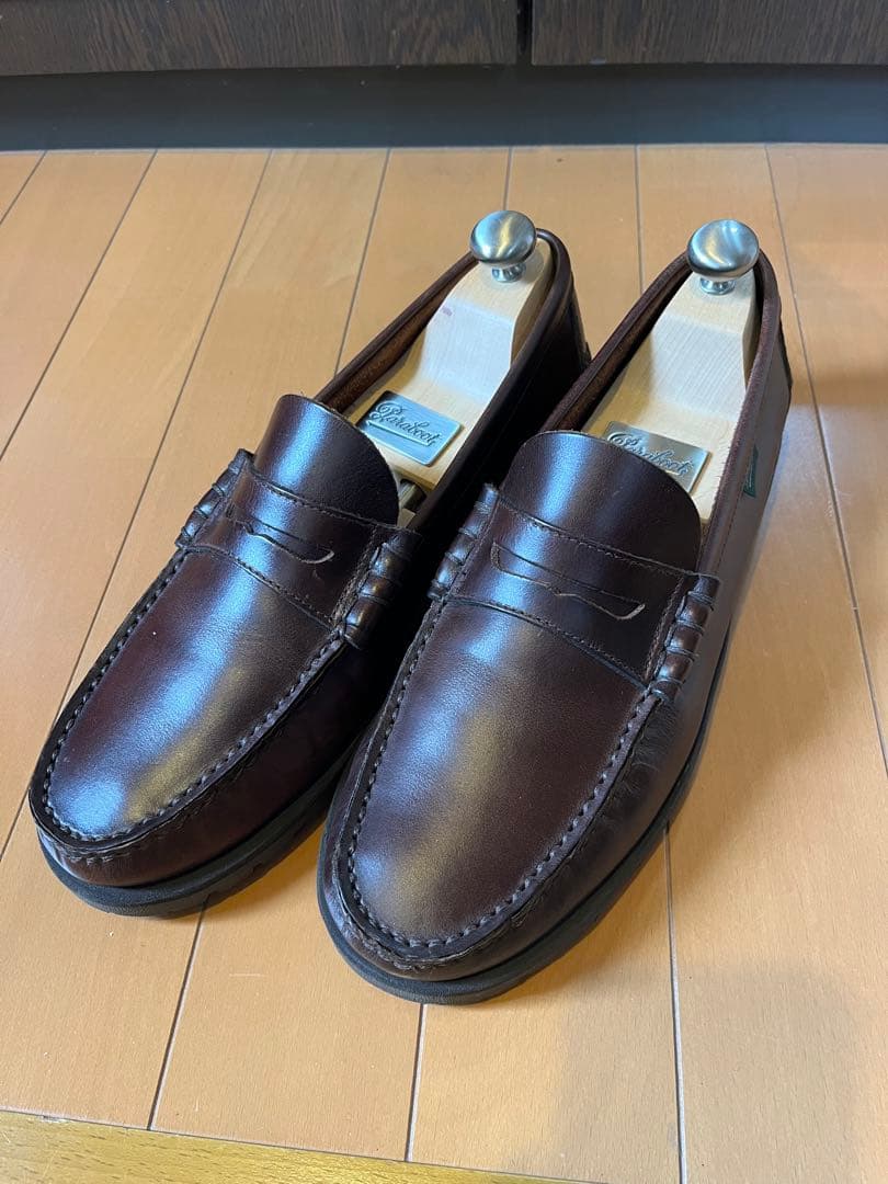 【パラブーツ】コローレイド　CORAUX RAID ローファーUK-8