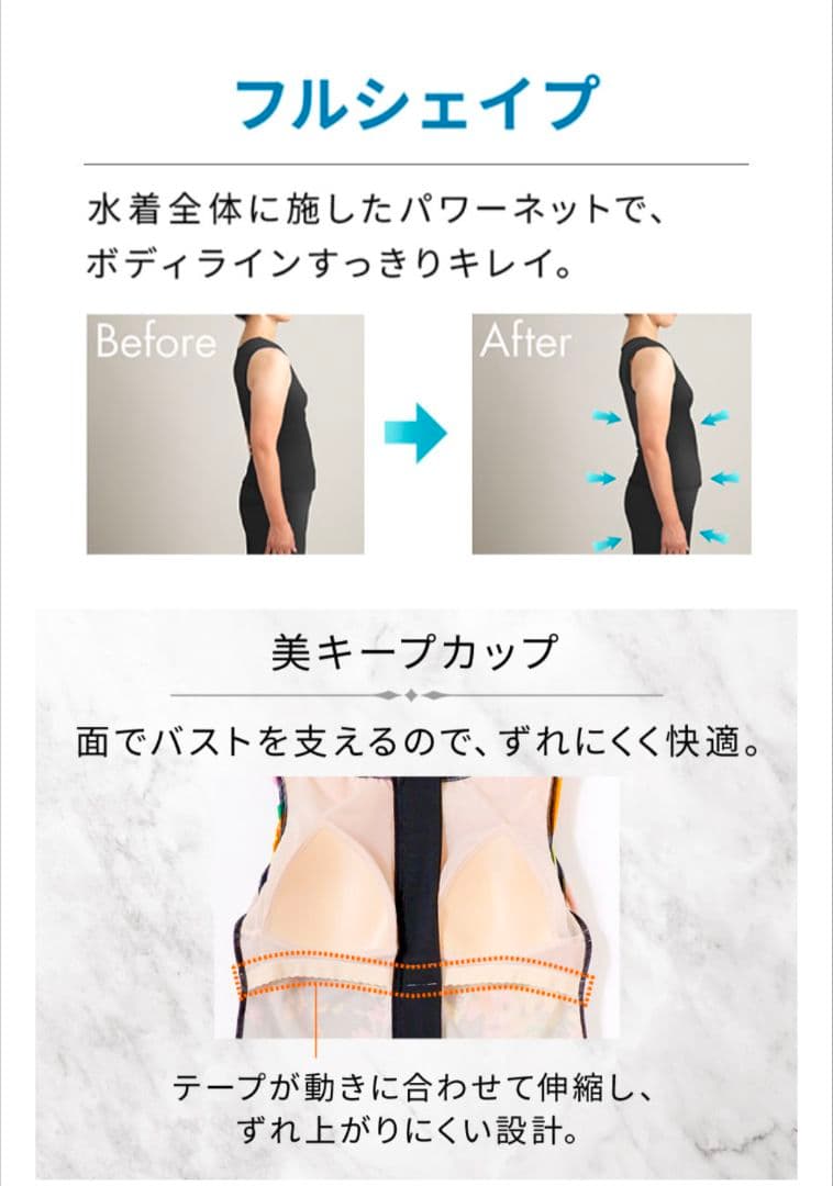 ワコール.フィットネス.セパレート水着