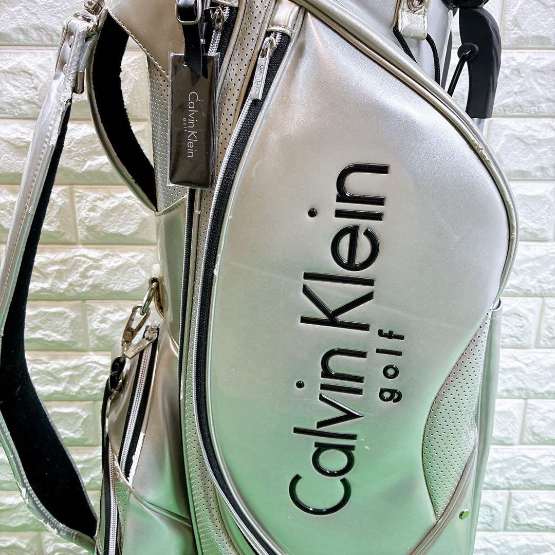   キャディーバック　シルバー スタンド式　ネームプレート