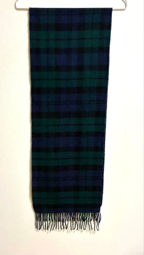 ユウキ　ブルックスブラザーズ　カシミヤ　ブラックウォッチ　マフラー