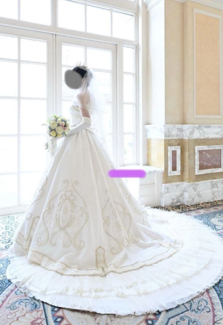 大幅値下げ！ミラコスタ　ミッキーベール ショート　ゴールド　ウェディング