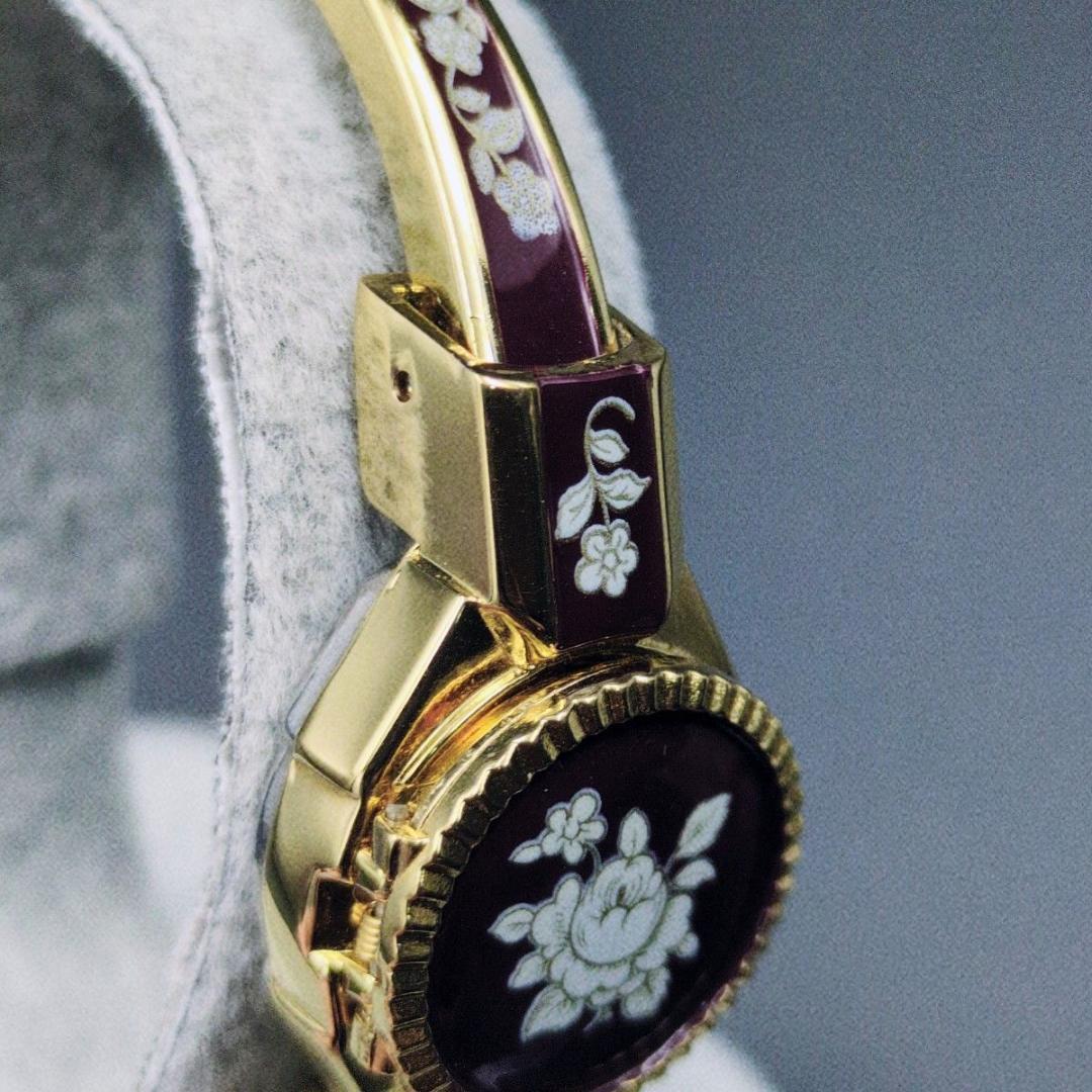 Andre Mouche アンドレムッシュ カメオ クォーツ MOUCHE 花柄