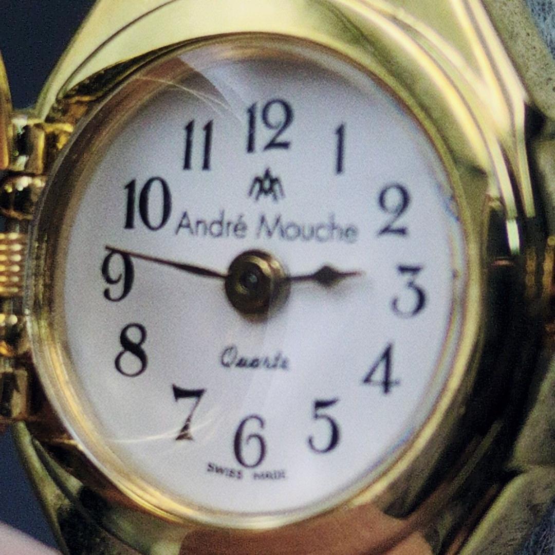 Andre Mouche アンドレムッシュ カメオ クォーツ MOUCHE 花柄