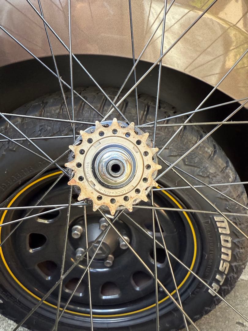 leader735純正ホイール　前後セット　ノバテック