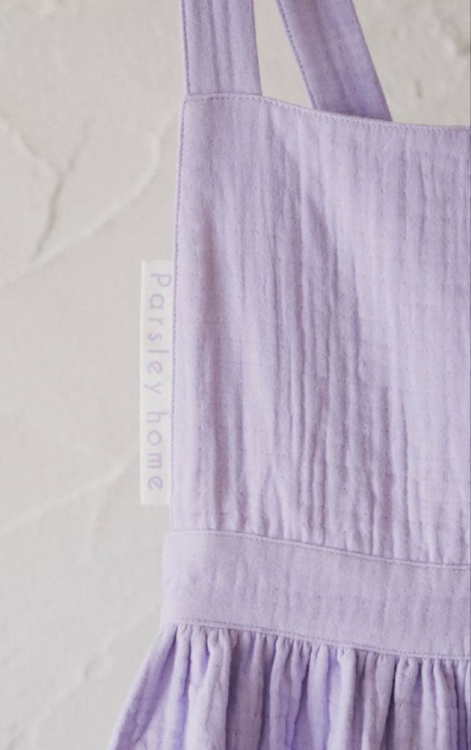 chunさま専用 辻希美 プロデュース コットンガーゼエプロン パープル