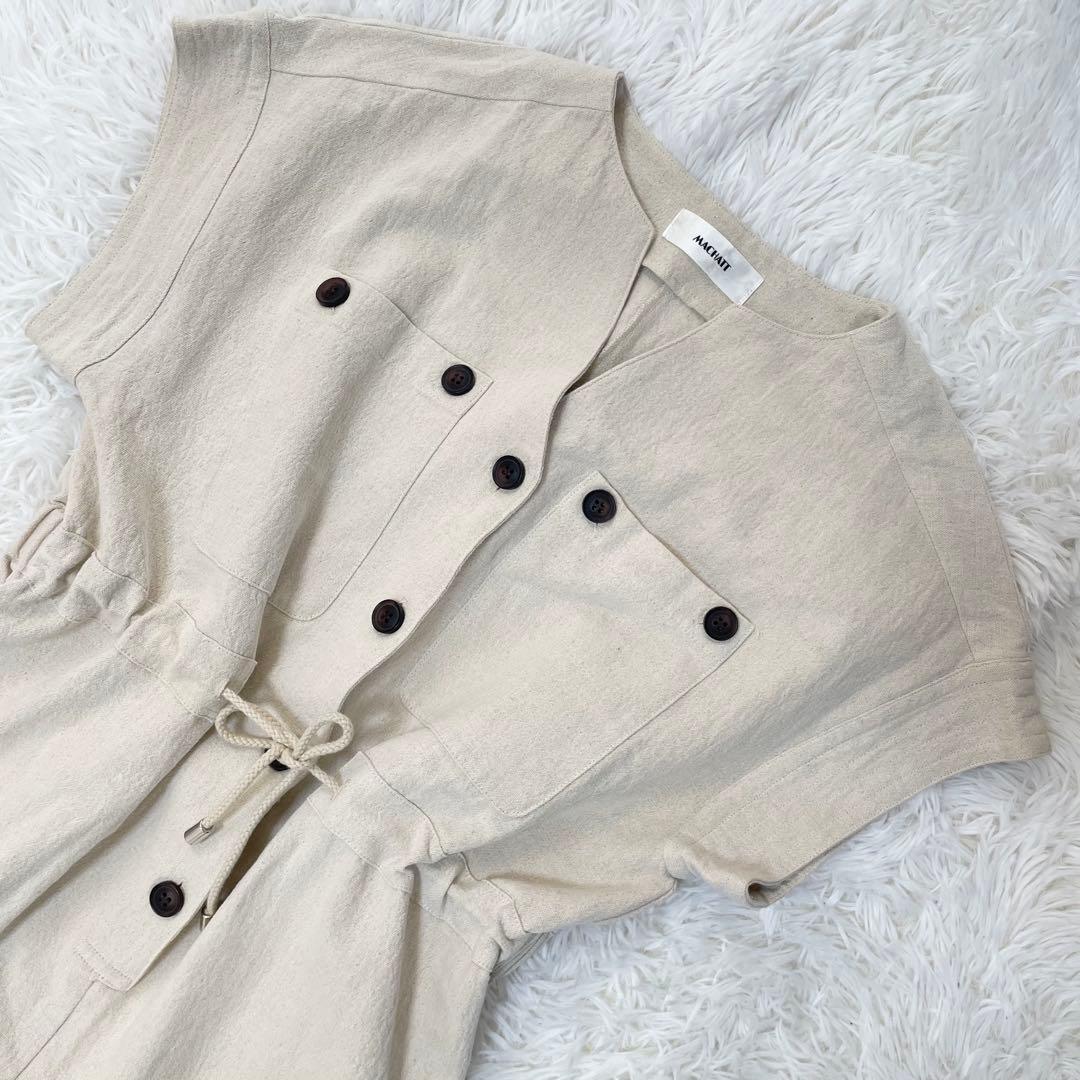 マチャット MACHATT リネンオールインワン 完売品 ゆったり 春夏