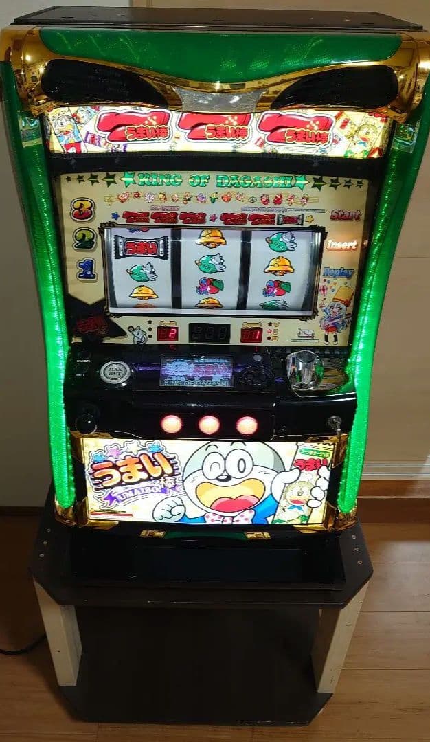 【綺麗な筐体】ジャグラータイプのパチスロ実機★希少！うまい棒（6号機・Aタイプ）