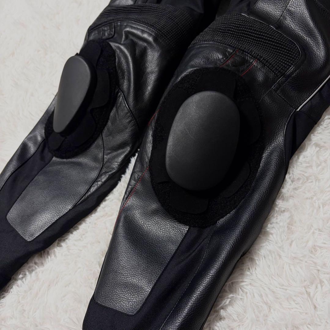 【極美品】シールズ プロテクターレザーパンツ LL 黒キルティングライナー