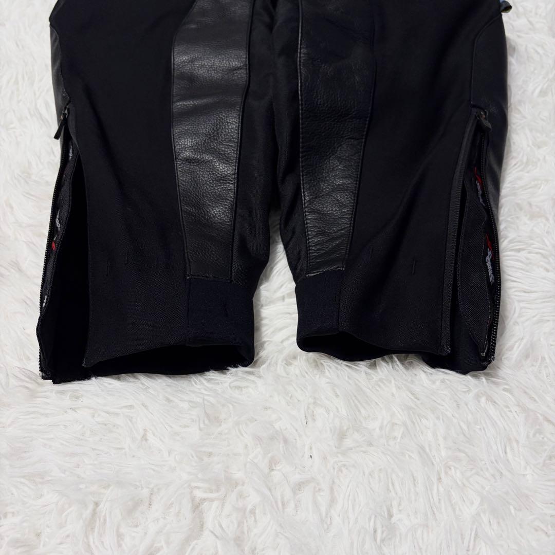 【極美品】シールズ プロテクターレザーパンツ LL 黒キルティングライナー