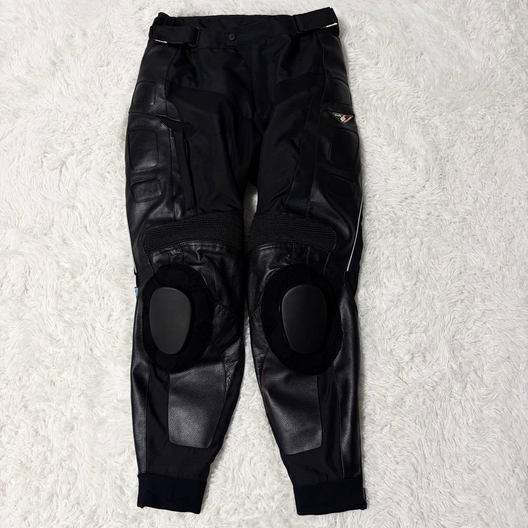 【極美品】シールズ プロテクターレザーパンツ LL 黒キルティングライナー