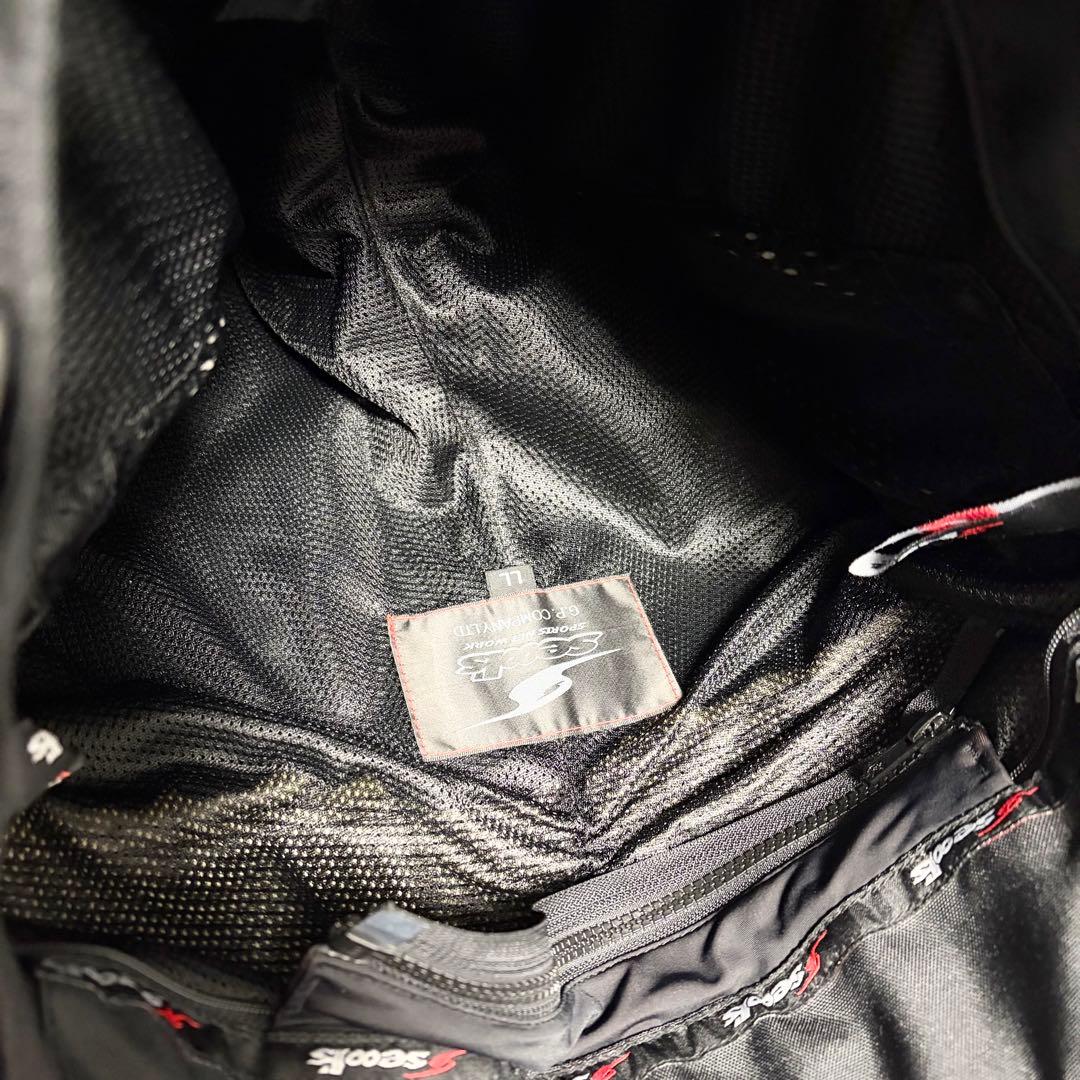 【極美品】シールズ プロテクターレザーパンツ LL 黒キルティングライナー