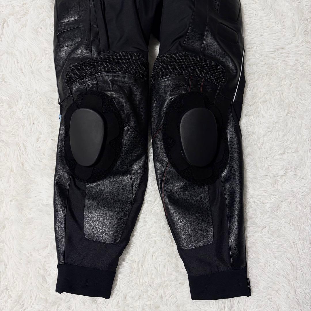 【極美品】シールズ プロテクターレザーパンツ LL 黒キルティングライナー