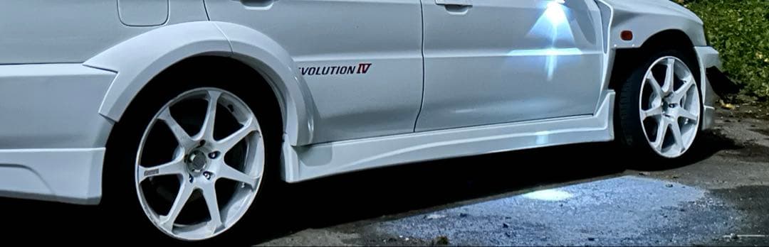 h*p様 AVS モデル7 114.3 5穴 17インチ 8J +45 白 ホワ