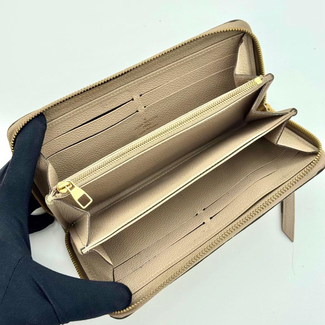 ヴィトン　アンプラント　ジッピーウォレット ベージュ クリーム