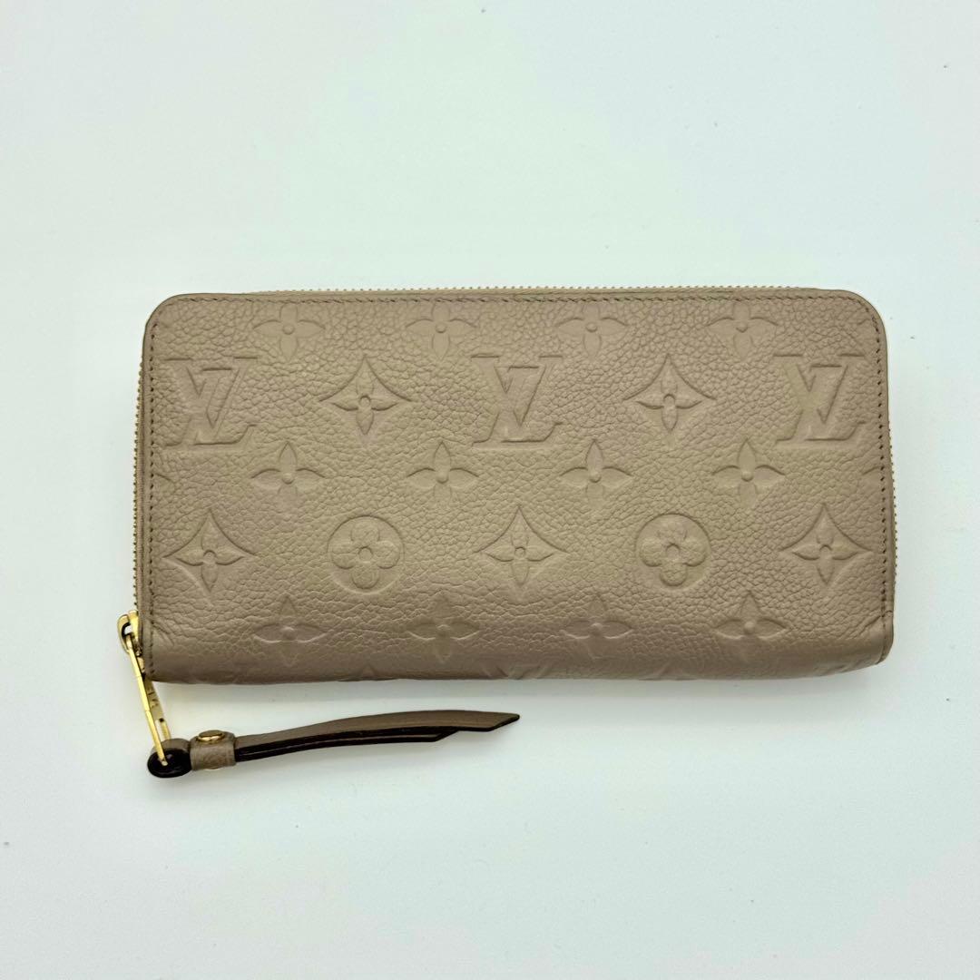 ヴィトン　アンプラント　ジッピーウォレット ベージュ クリーム