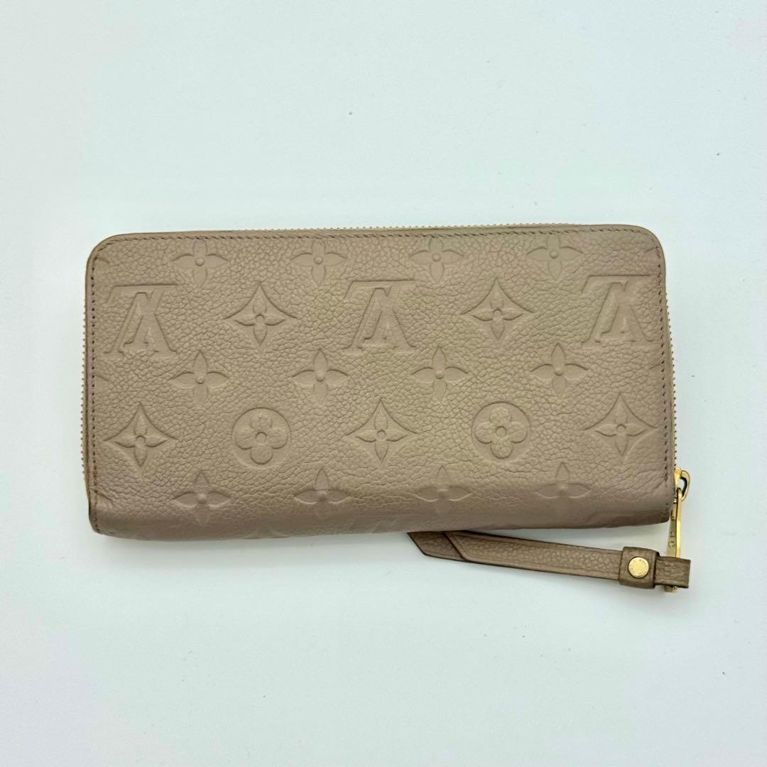 ヴィトン　アンプラント　ジッピーウォレット ベージュ クリーム