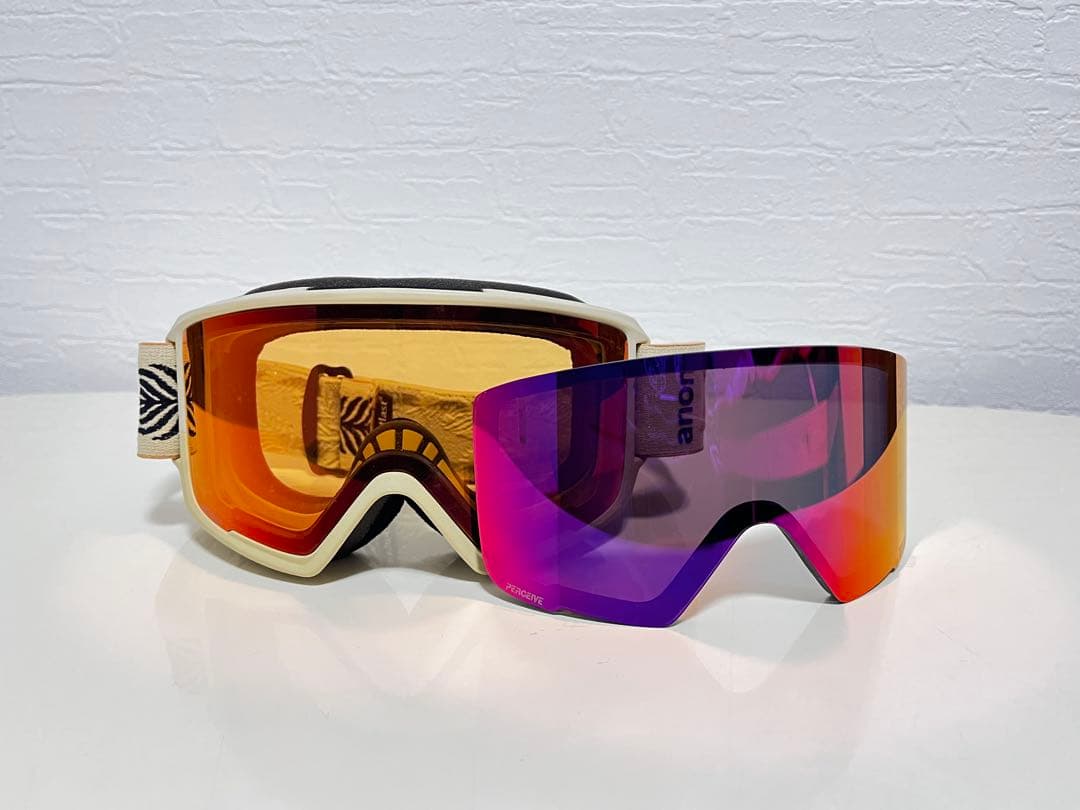 anon M3 ゴーグル オレンジ パープルレンズ