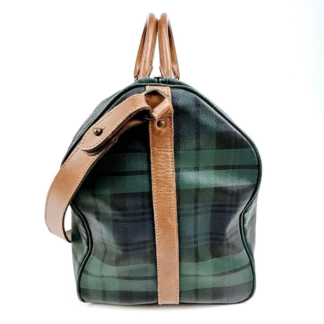 大容量　ポロラルフローレン　ボストンバック　2WAY 肩掛け　ブラックウォッチ