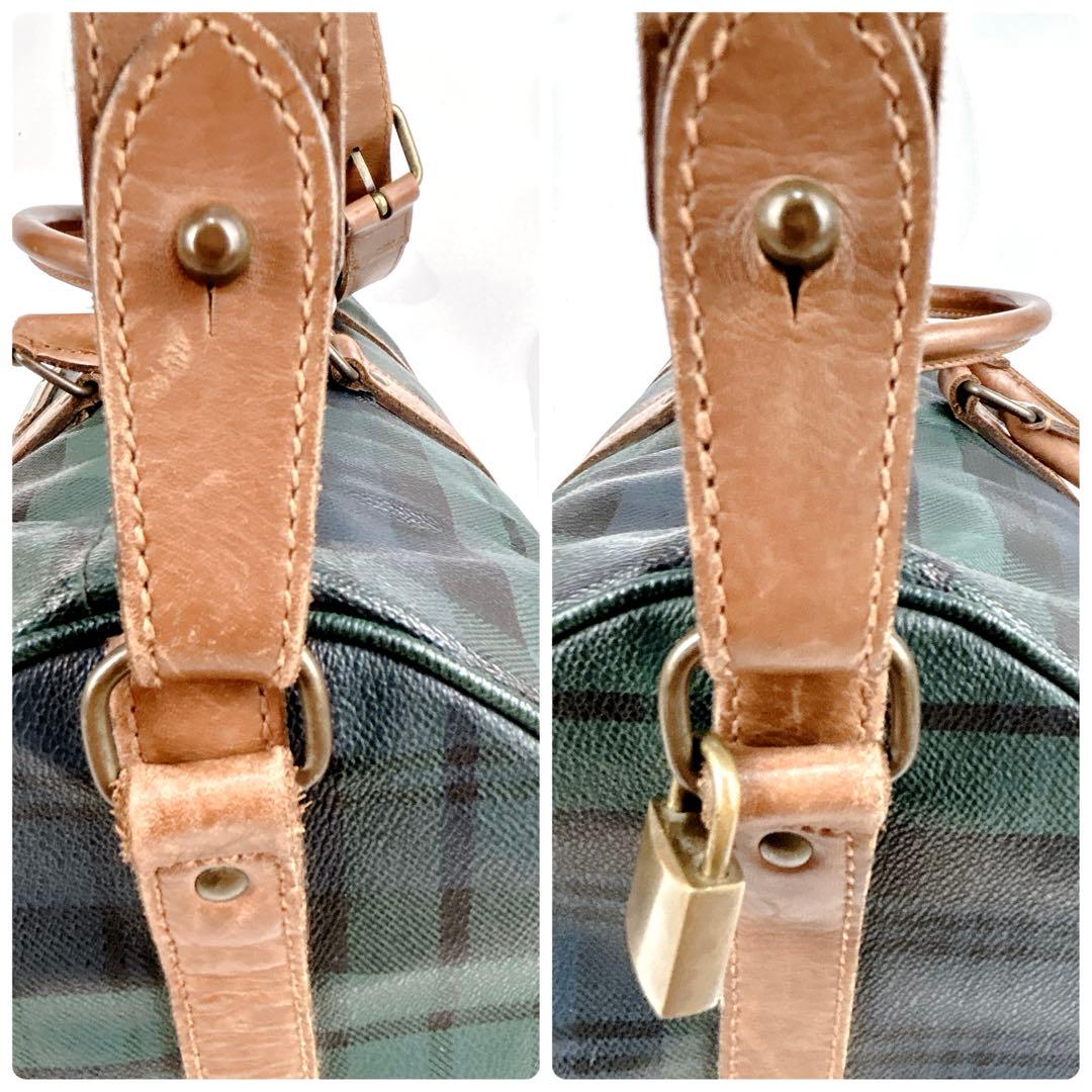 大容量　ポロラルフローレン　ボストンバック　2WAY 肩掛け　ブラックウォッチ