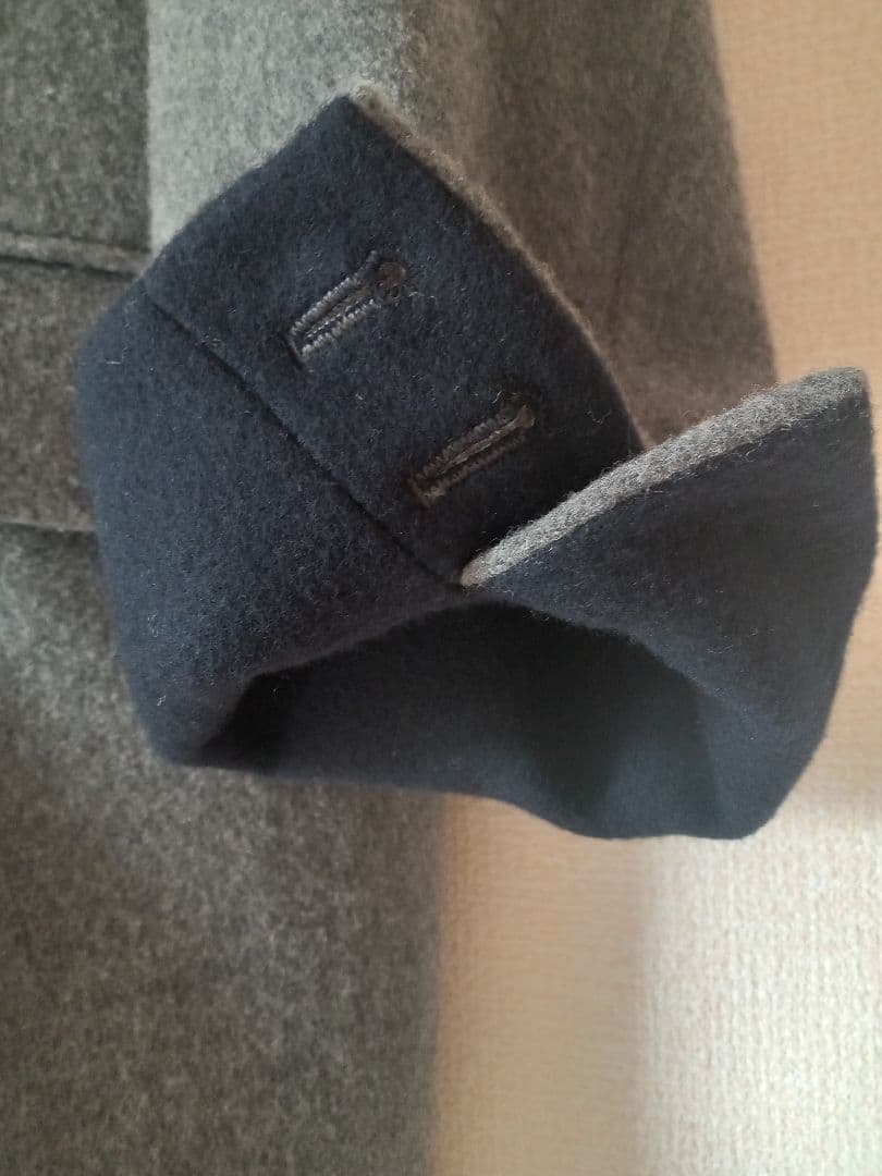 ★美品★北欧暮らしの道具店 3WAYアレンジ襟のかろやかチェスターコート グレー