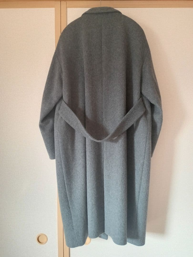 ★美品★北欧暮らしの道具店 3WAYアレンジ襟のかろやかチェスターコート グレー