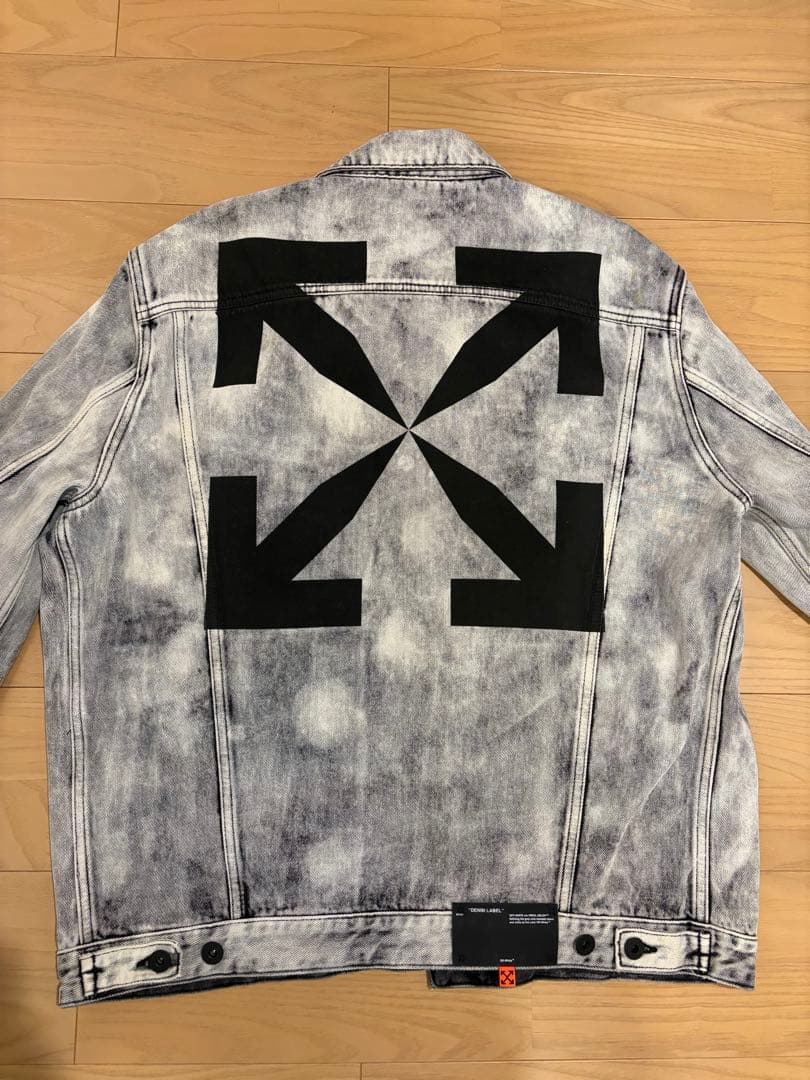 OFF-WHITE デニムジャケット Gジャン グレーブラック