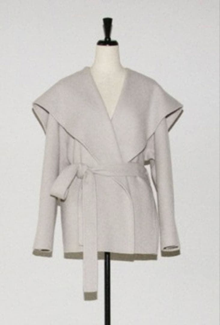 FRAY.ID ショールカラーショートリバーコート フレイアイディーIVR/0