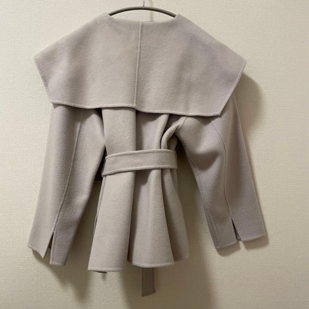 FRAY.ID ショールカラーショートリバーコート フレイアイディーIVR/0