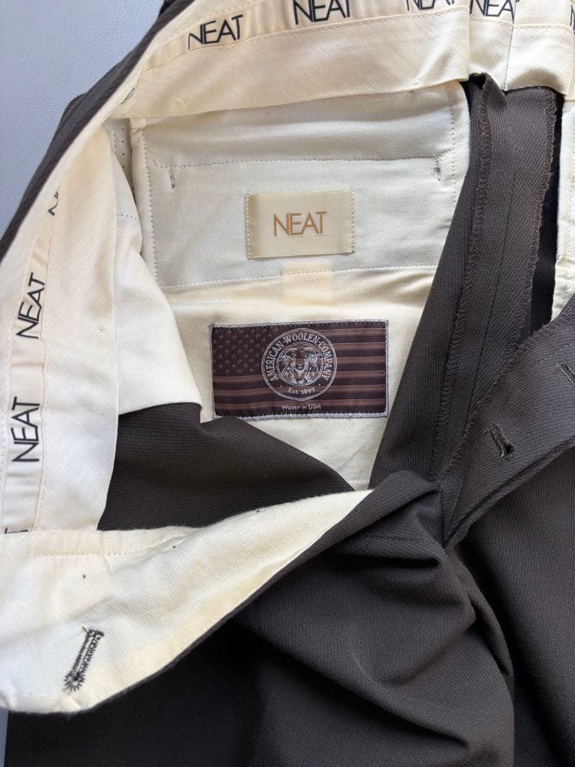 NEAT カーキ スラックス 46