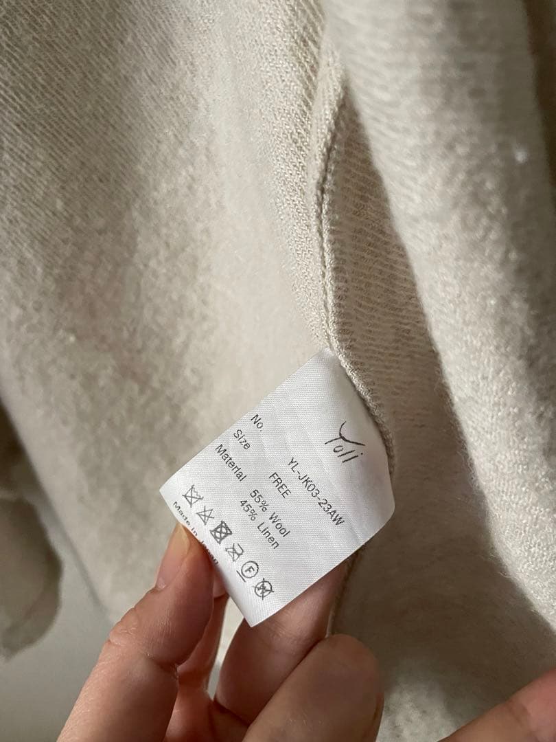 yoli wool rap jacket ウール カシュクール ジャケット 羽織