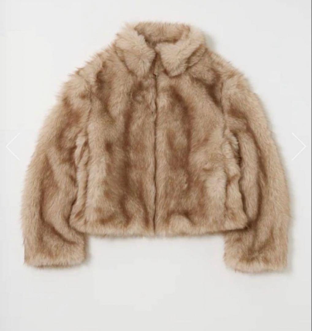 【1月限定価格】MOUSSY F/FUR STAND COLLAR ジャケット