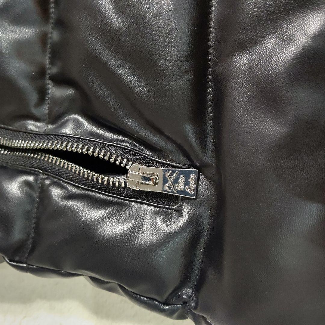 【美品】アダムスジャグラー　ダウンベスト　光沢　お兄系　ダブルジップ