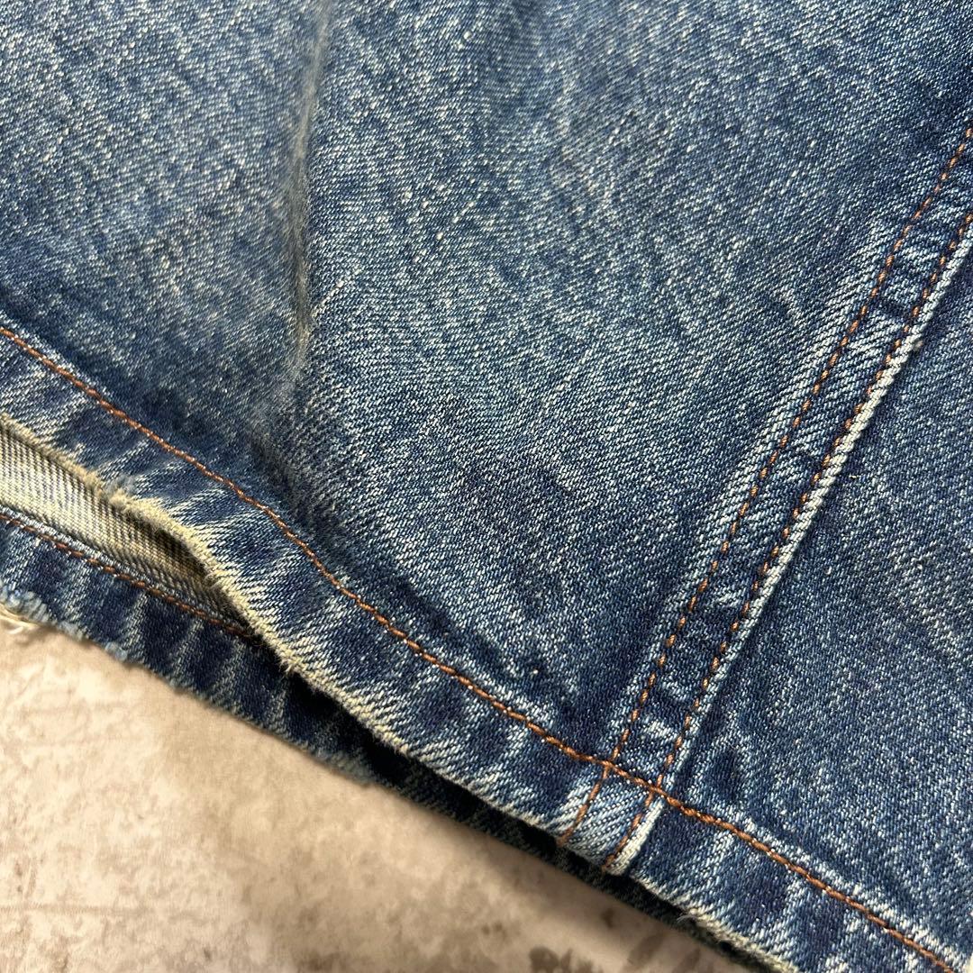 MB ハイエンド デニムシャツ L インディゴ オーバーサイズ ヴィンテージ加工