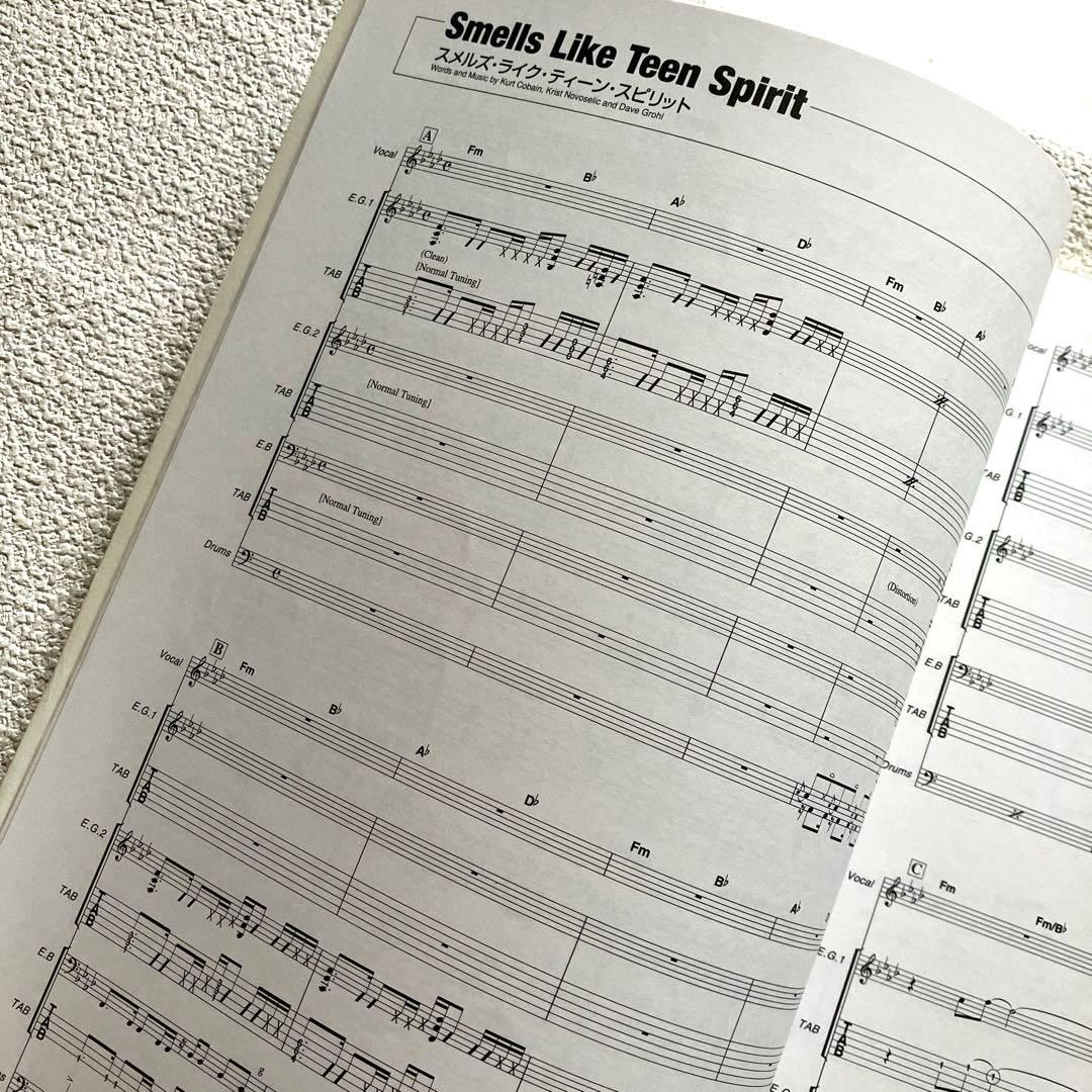 ニルヴァーナ　ネヴァーマインド　楽譜本　バンドスコア