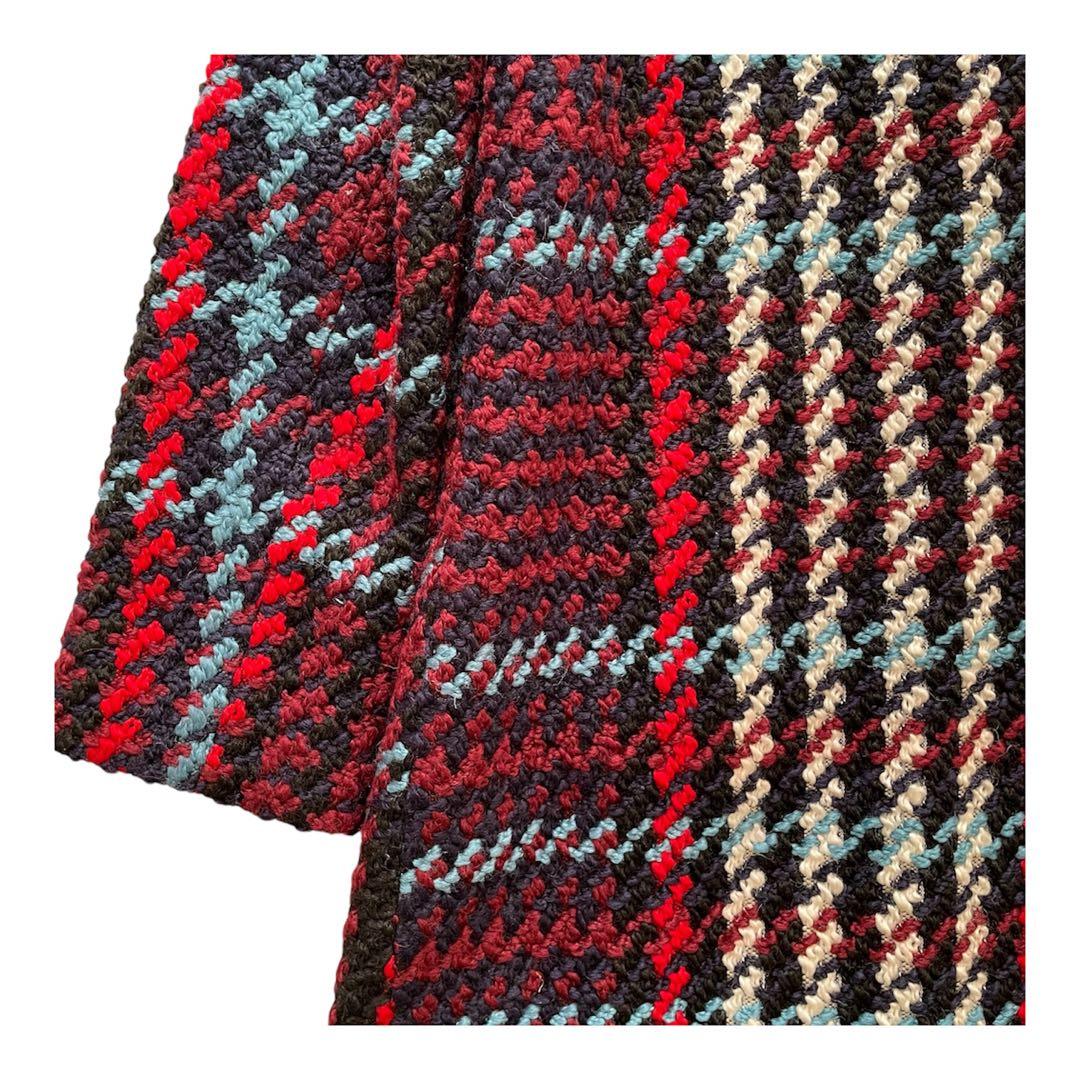 Desigual デシグアル　チェック　コート　チェスターコート　マルチカラー